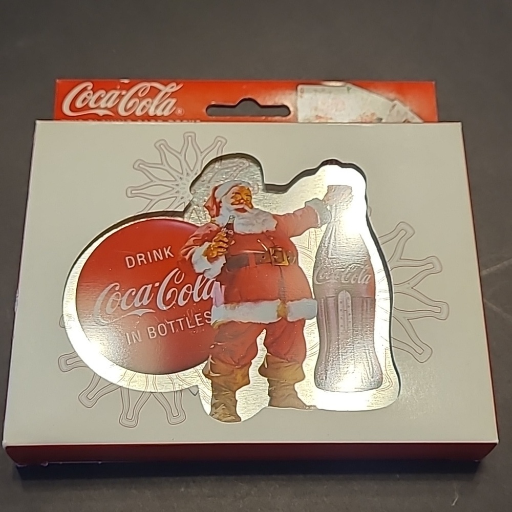 🎅Coca Cola 2008 Nostalgia Santa Playing Cards in Tin Box N